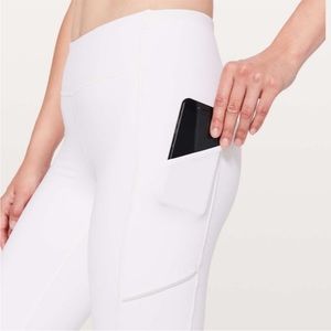LULULEMON Speed Up Tight 28” White Leggings Size 2